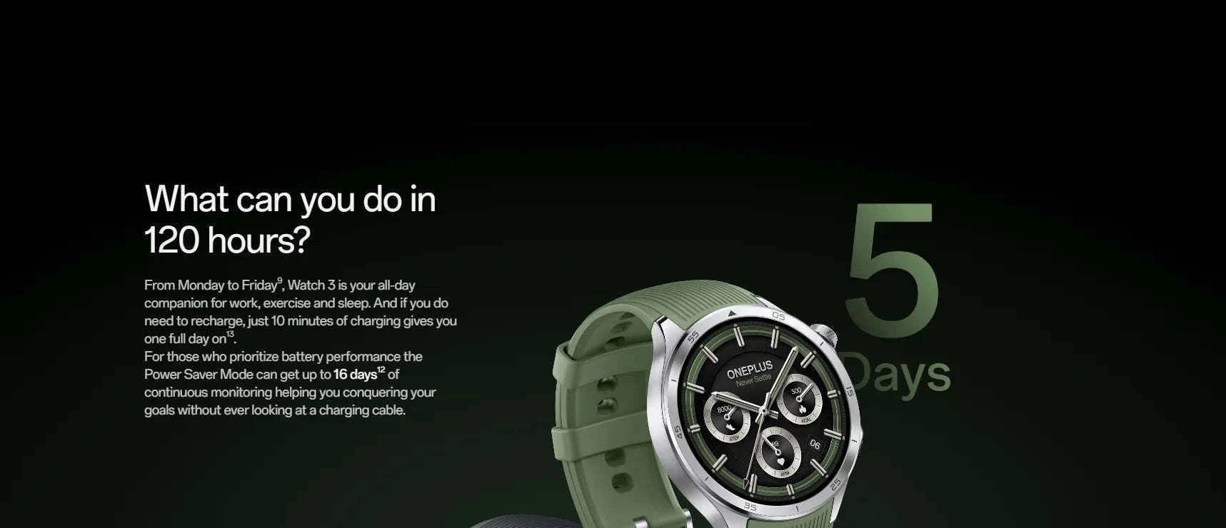 OnePlus Watch 3 Smart Watch with LTPO AMOLED Display-Silver titanium / 46mm