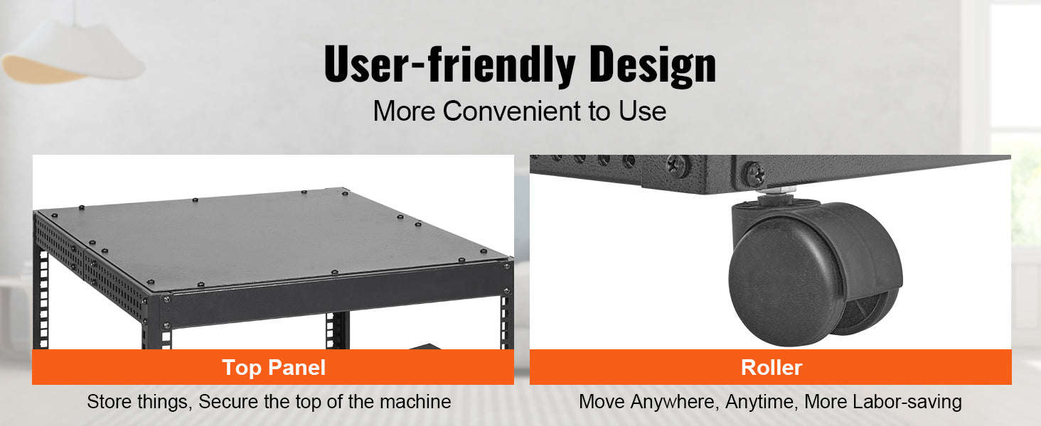 Open Frame Server Rack 12U–20U Adjustable Depth Wall or Floor Mount-20U / United States