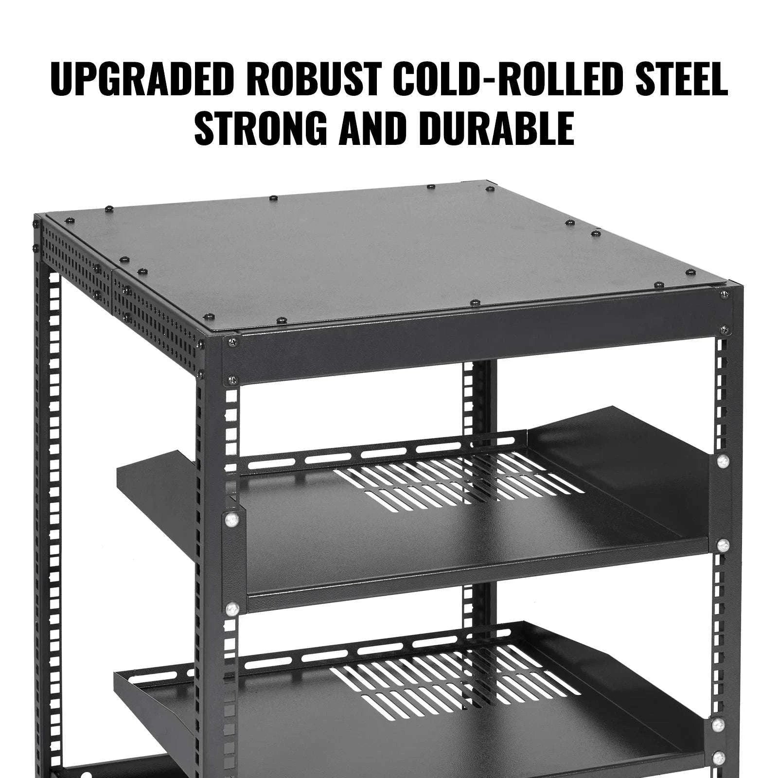 Open Frame Server Rack Adjustable 12U–20U Wall or Floor Mount-20U / United States