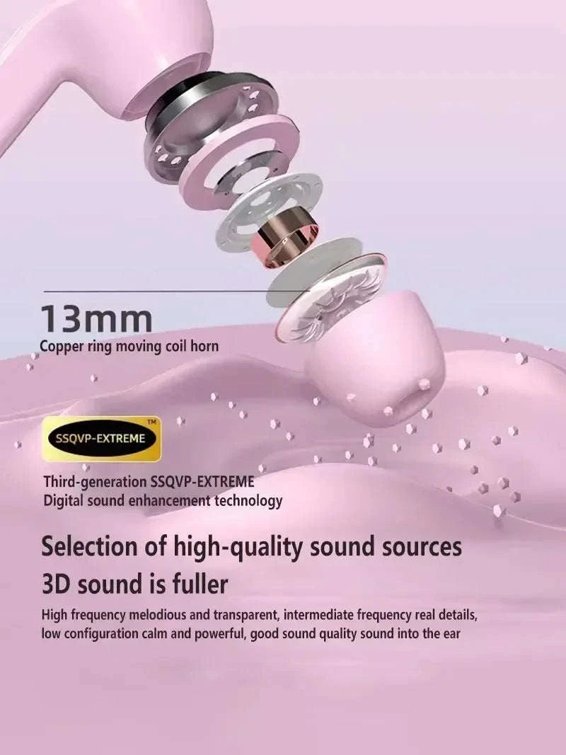Original T2 Wireless Bluetooth Earphone with HiFi Sound and LED Display-Blue