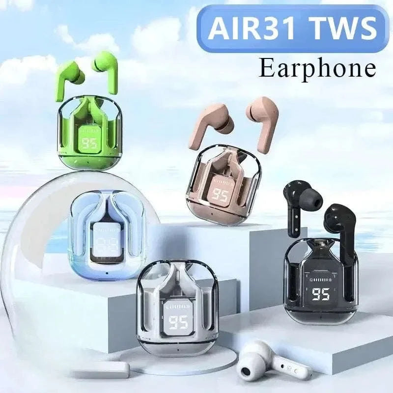Original T2 Wireless Bluetooth Earphone with HiFi Sound and LED Display-Blue