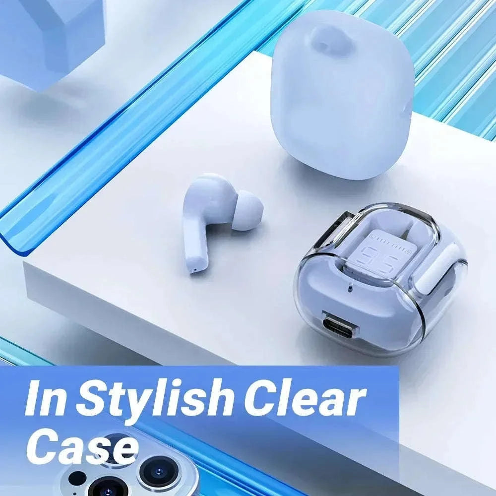 Original T2 Wireless Bluetooth Earphone with HiFi Sound and LED Display-Blue