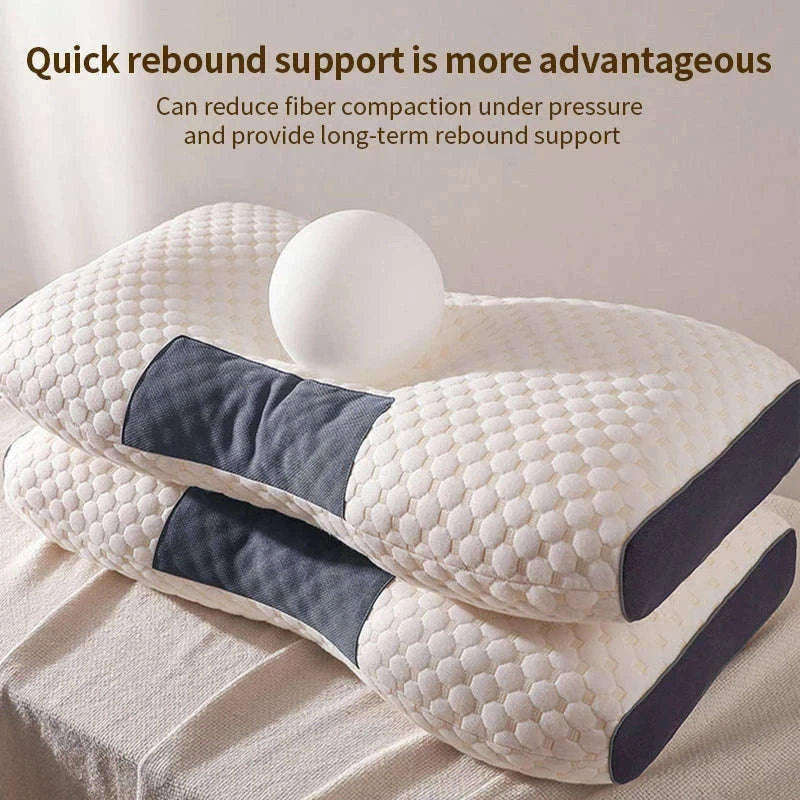 Orthopedic Cervical Pillow for Neck Support and Alignment-Blue 48x74x10cm / 48x74cm