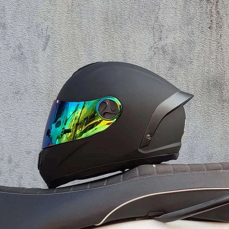 ORZ Full Face Motorcycle Helmet DOT Approved, Unisex ABS+PC-19 / L