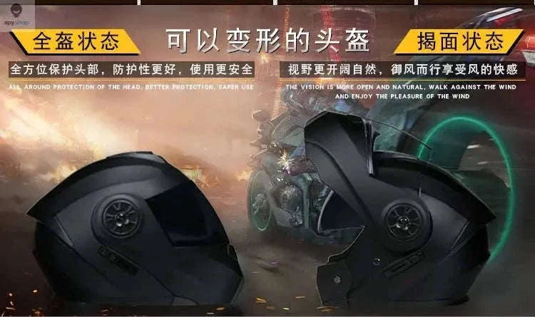 Orz Voyage Modular Motorcycle Helmet with Dual Visor-5B / S