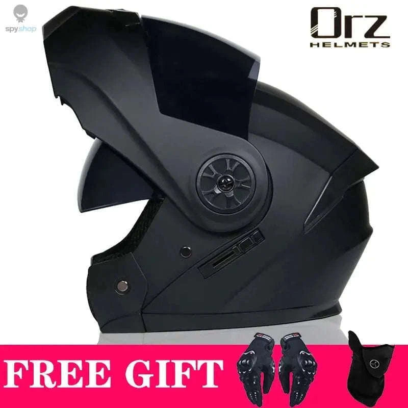 Orz Voyage Modular Motorcycle Helmet with Dual Visor-5B / S