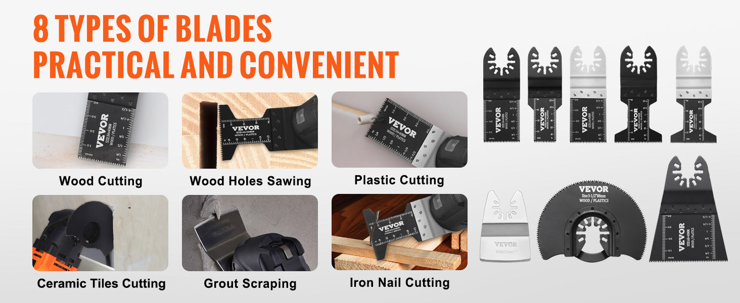 30PCS Oscillating Multi Tool Blade Kit Universal Quick Release Set