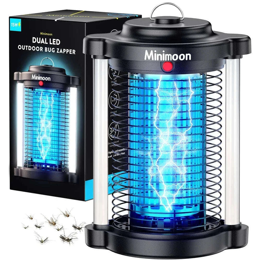 Outdoor Bug Zapper with Dual LED Light 4200V Mosquito Trap-US Plug 110V / United States