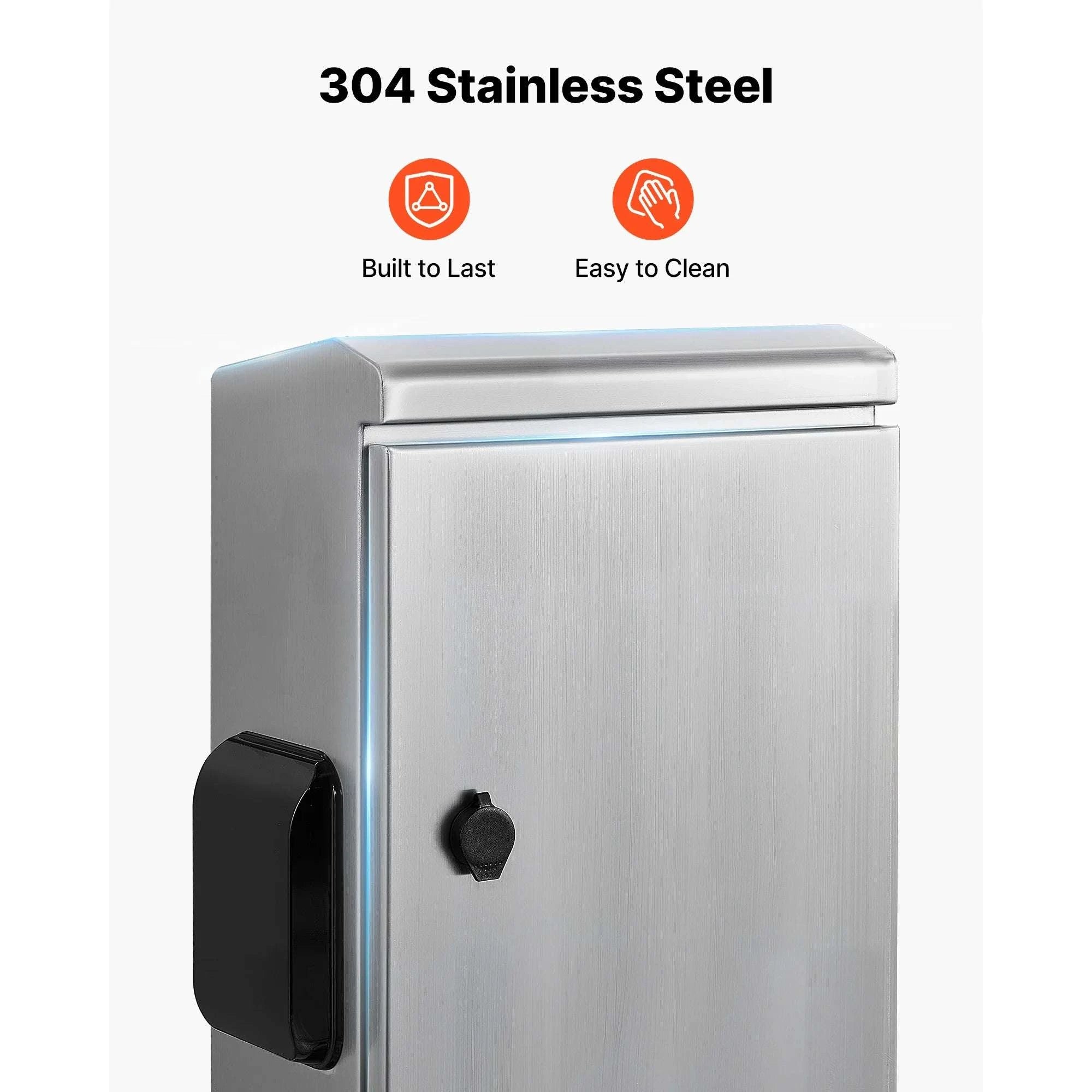 Outdoor Electrical Enclosure Box 20x16x8 Stainless Steel IP65 Ventilated Cabinet-350x200x500 mm / United States