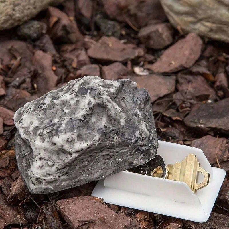Outdoor Fake Rock Key Box Hidden Keys Holder-normal