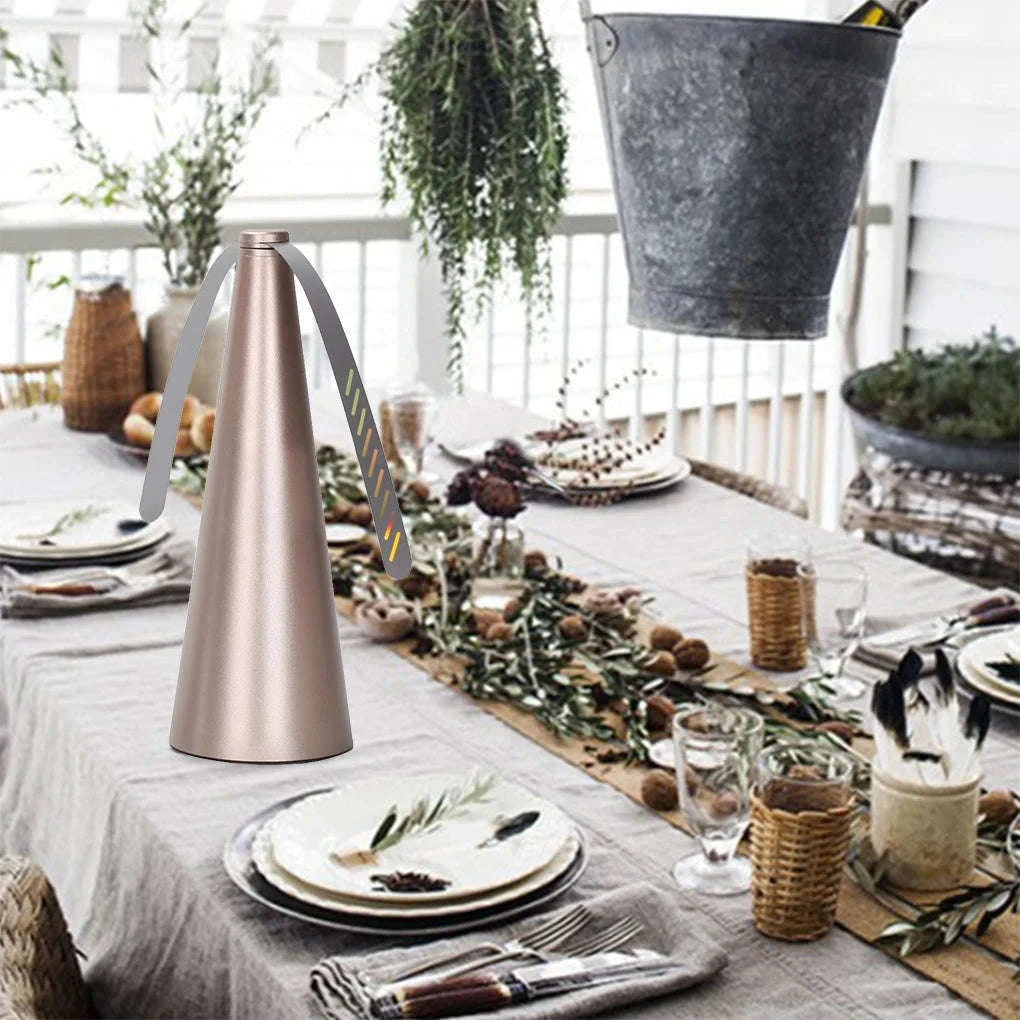 Outdoor Fly Bug Repeller Fan for Tables and Meals-2pcs Silver