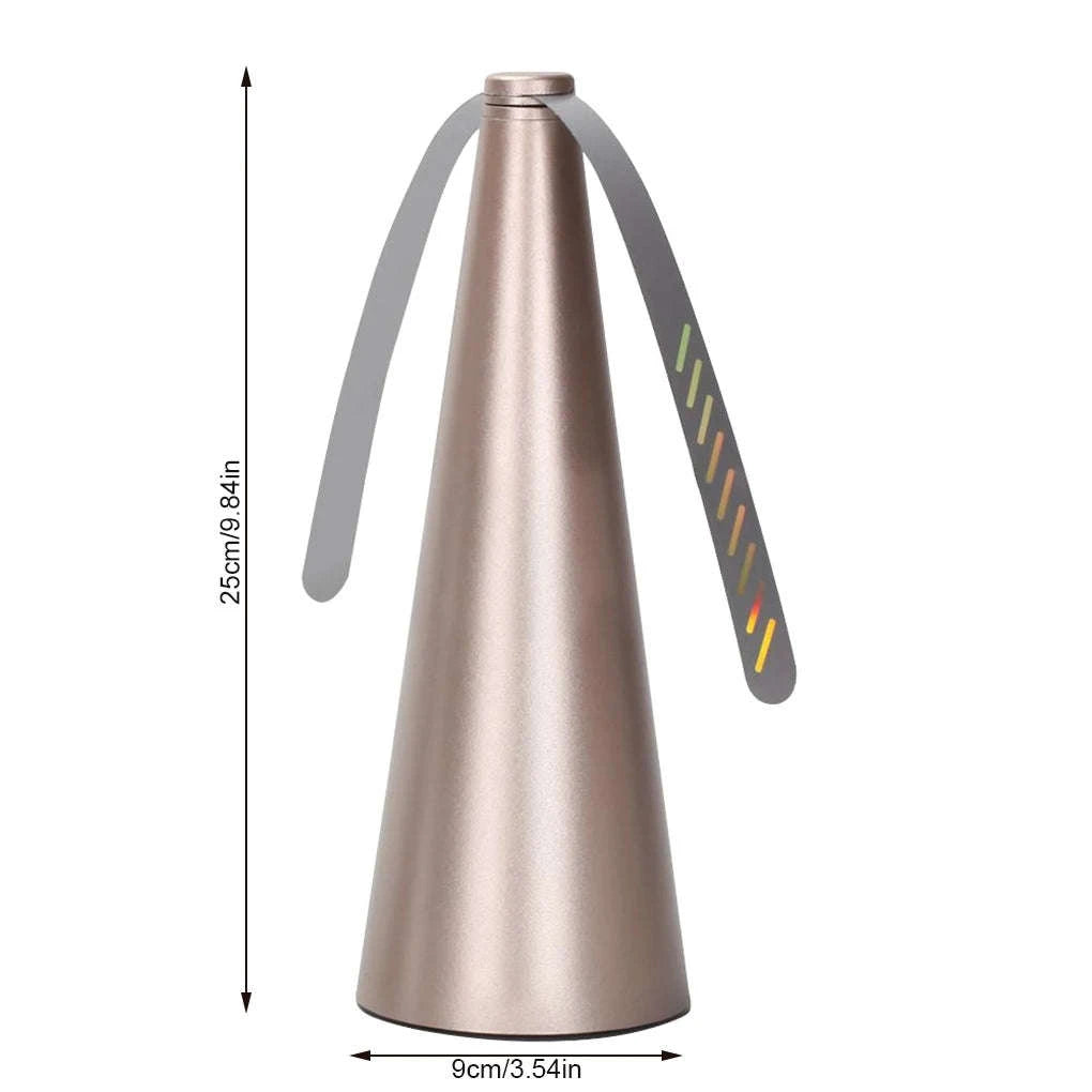 Outdoor Fly Bug Repeller Fan for Tables and Meals-2pcs Silver