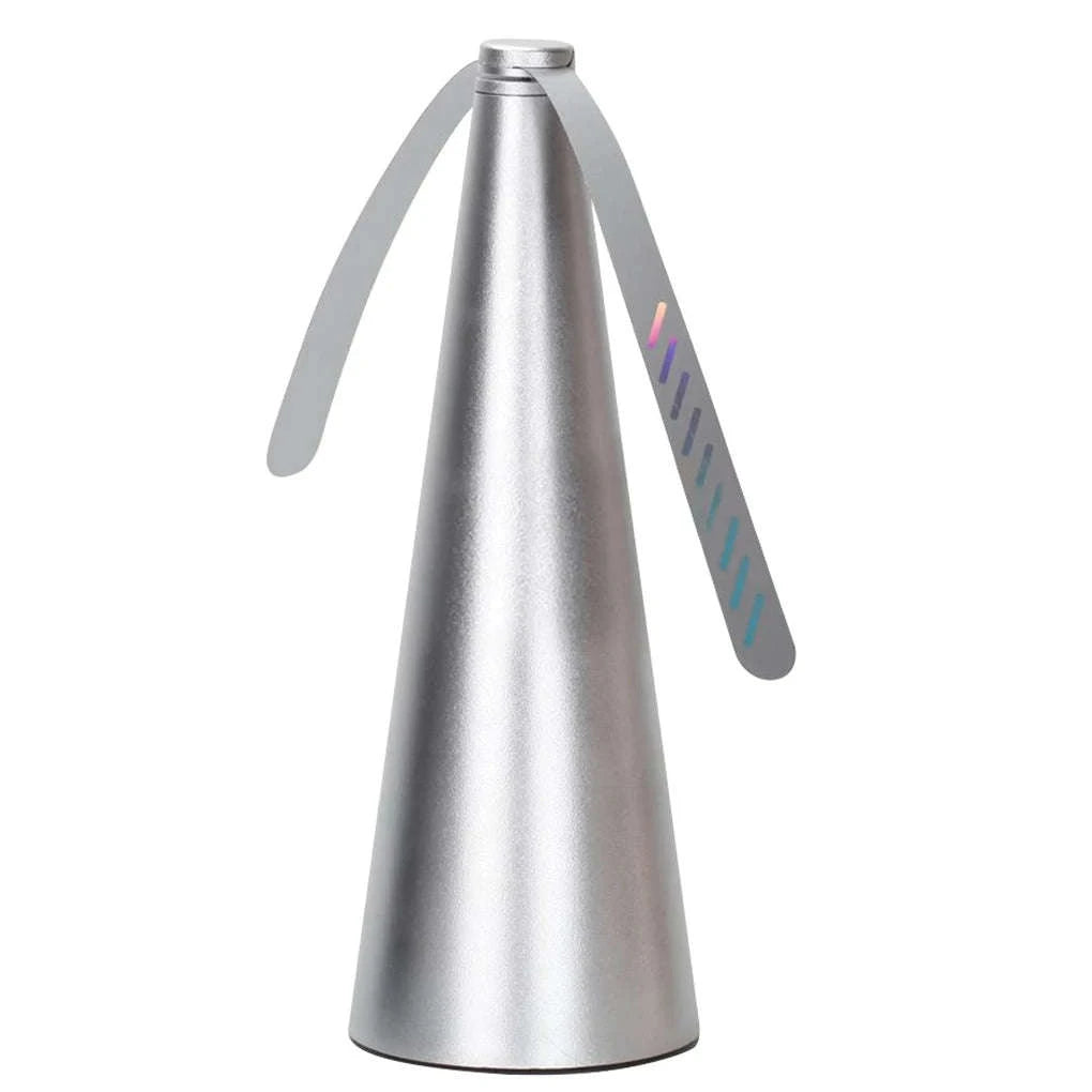Outdoor Fly Bug Repeller Fan for Tables and Meals-2pcs Silver