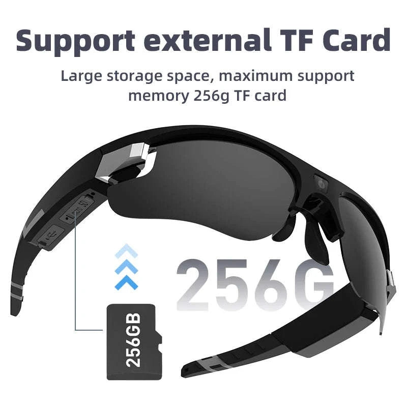 Outdoor FPV Camera Sunglasses with 1080P Action Recording-VG32