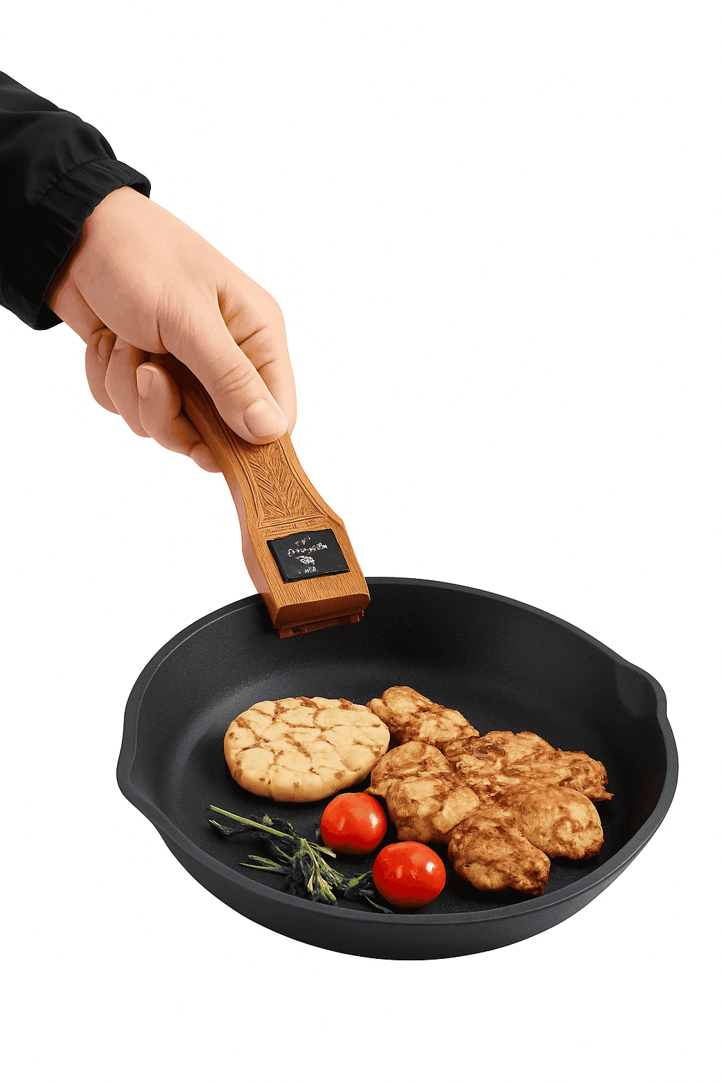 Outdoor Grill Pan Handle Adjustable Insulated Clip-1Pc