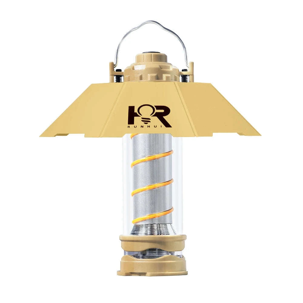 Outdoor LED Camping Light with Tripod, 5 Modes and USB Charging-RH storage bag