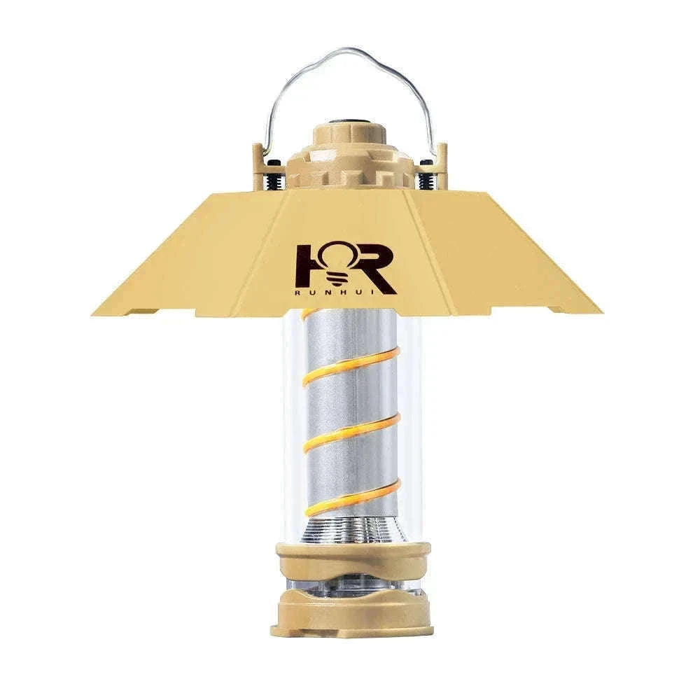 Outdoor LED Camping Light with Tripod, 5 Modes and USB Charging-RH storage bag