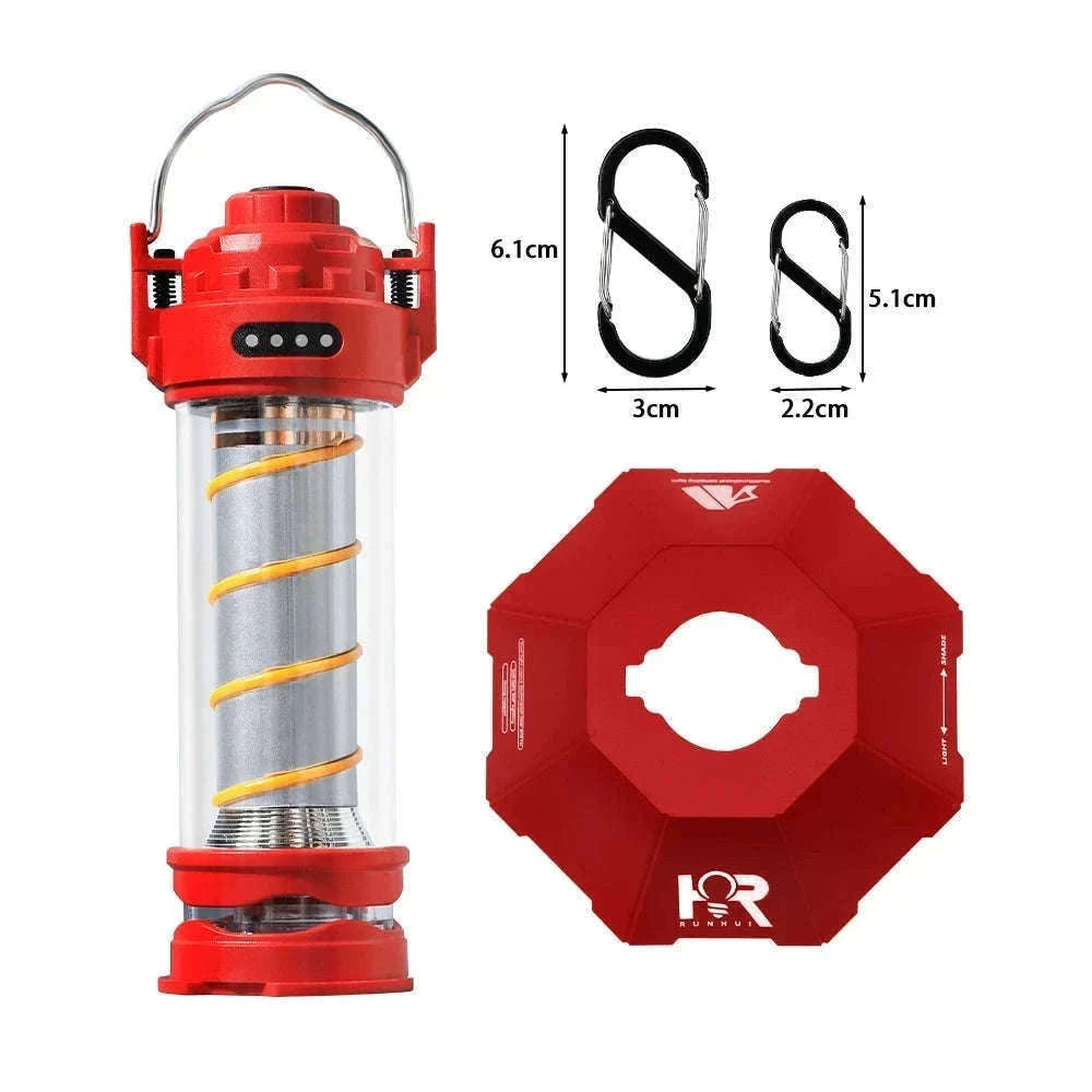 Outdoor LED Camping Light with Tripod, 5 Modes and USB Charging-RH storage bag