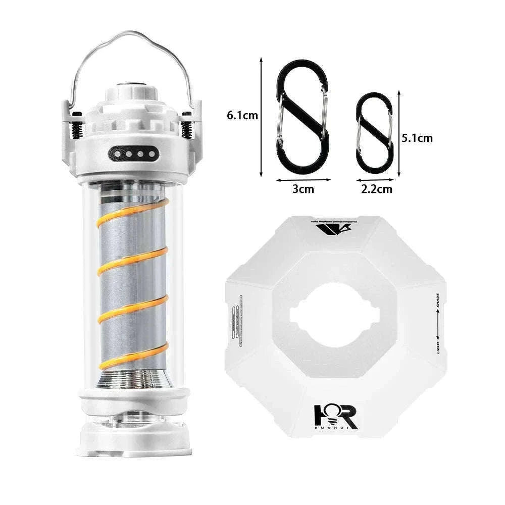 Outdoor LED Camping Light with Tripod, 5 Modes and USB Charging-RH storage bag