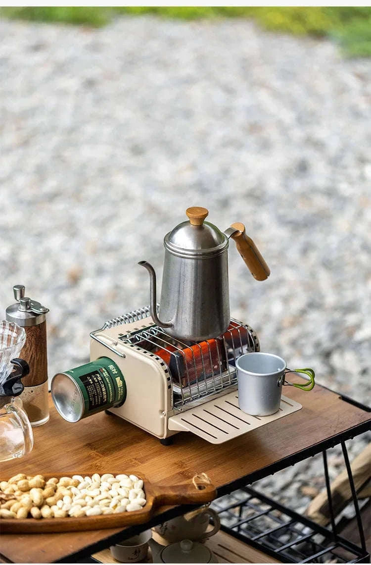 Outdoor Mini Heating Stove Portable Butane Burner-KHAKI