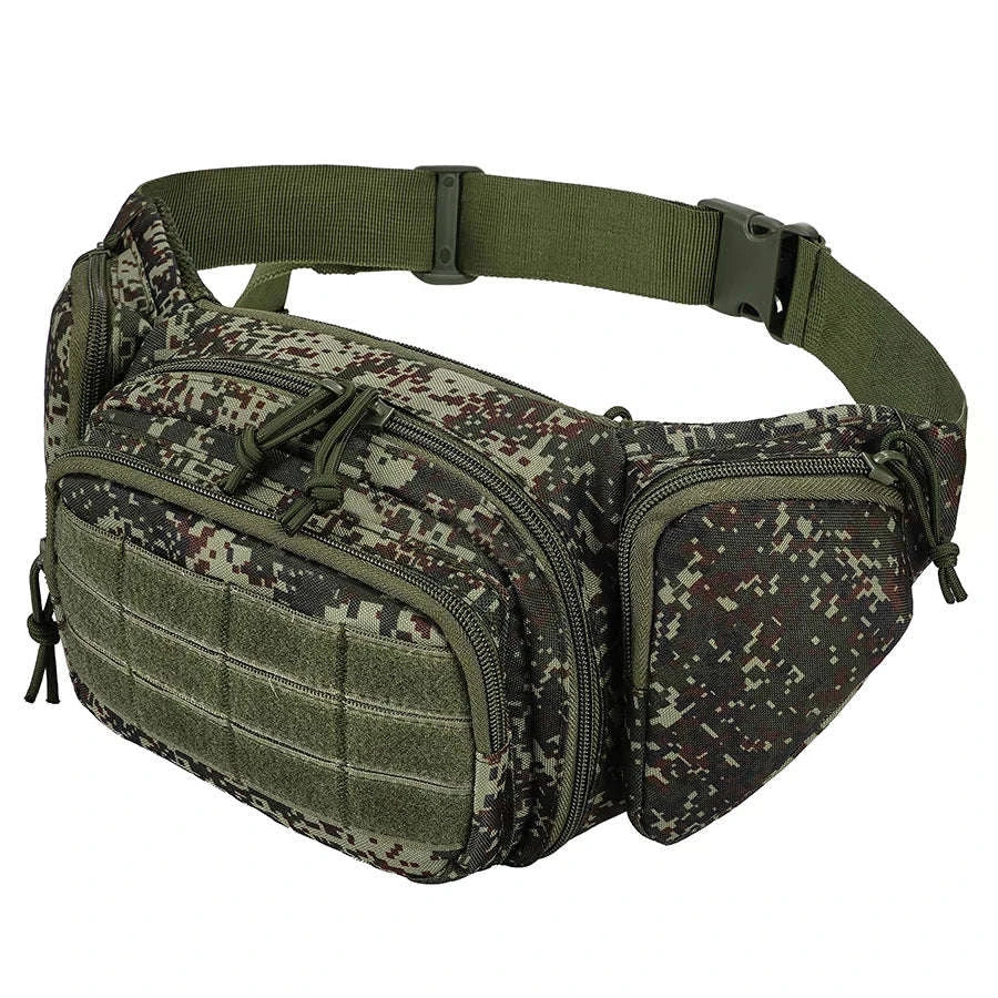 Outdoor Multifunctional Invisible Waist Bag for Men-Black