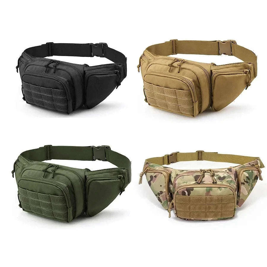 Outdoor Multifunctional Invisible Waist Bag for Men-Black