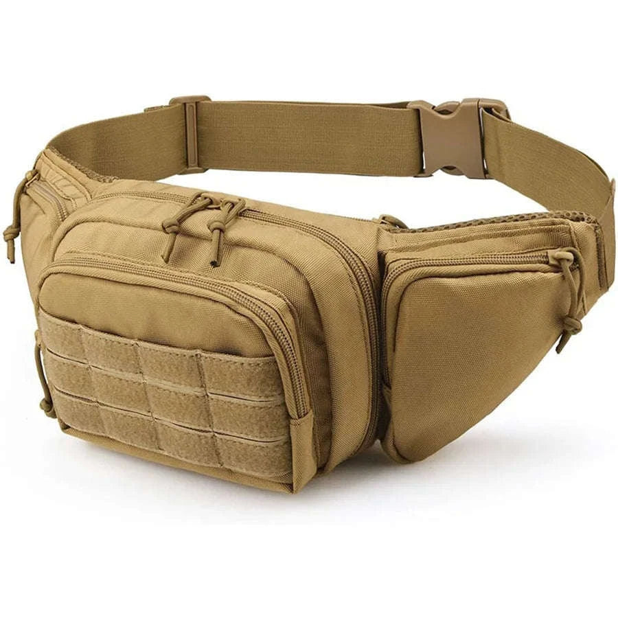 Outdoor Multifunctional Invisible Waist Bag for Men-Black