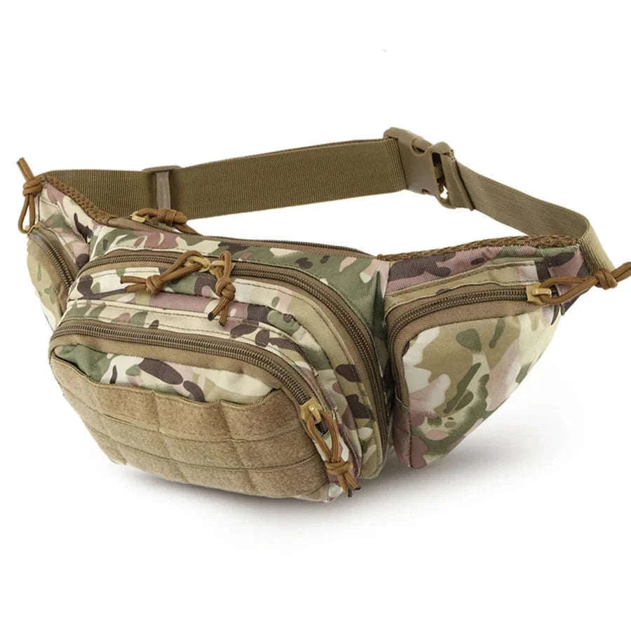 Outdoor Multifunctional Invisible Waist Bag for Men-Black