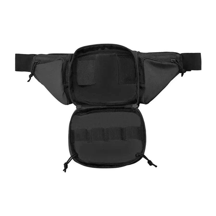 Outdoor Multifunctional Invisible Waist Bag for Men-Black
