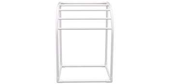 Outdoor Pool Towel Rack with 5–8 Bars, PVC Freestanding Organizer-T Shape 5 Bar / United States