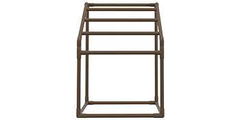 Outdoor Pool Towel Rack with 5–8 Bars, PVC Freestanding Organizer-T Shape 5 Bar / United States