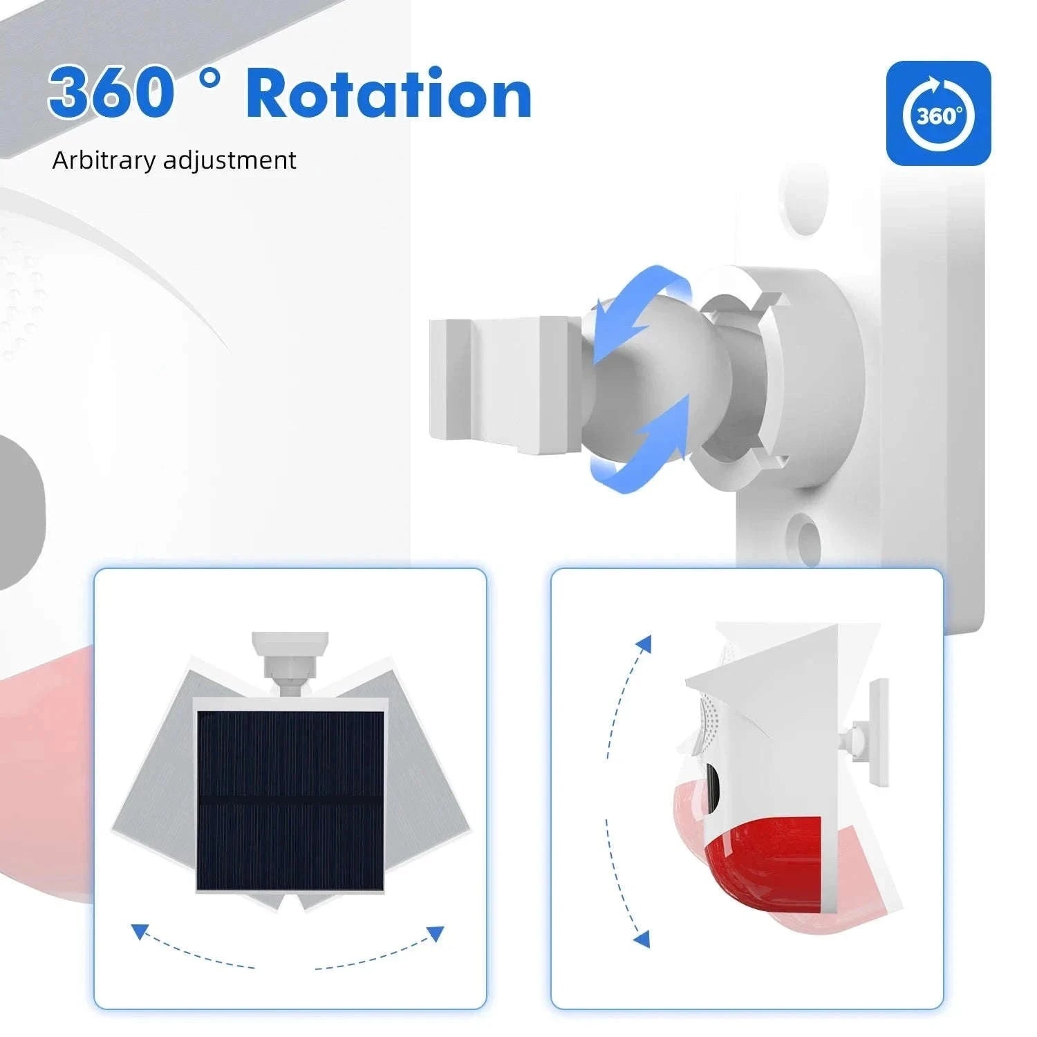 Outdoor Solar PIR Infrared Alarm with WiFi, 433MHz Options-CT80D