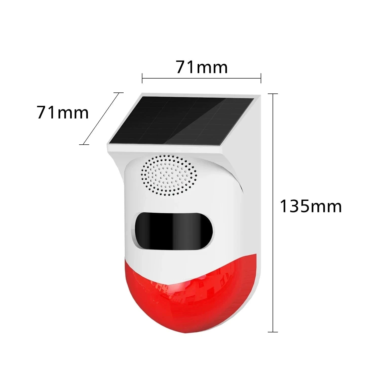 Outdoor Solar PIR Infrared Alarm with WiFi, 433MHz Options-CT80D