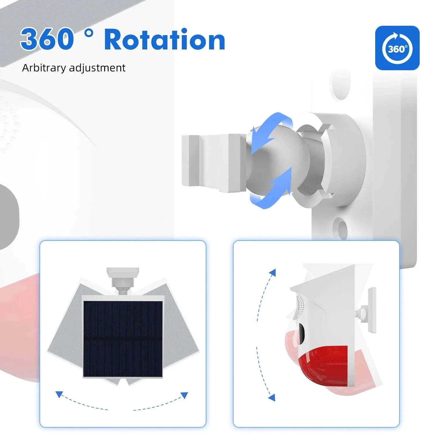 Outdoor Solar PIR Infrared Alarm with WiFi, 433MHz Options-CT80D