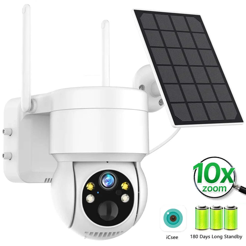 Outdoor Solar PTZ Camera 4MP HD-Camera NO Card / Poland