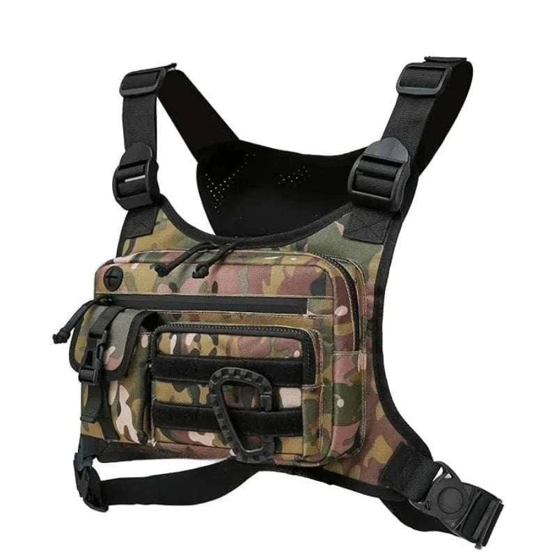 Outdoor Tactical Vest Multi‑Functional Sports Chest Bag-kahki