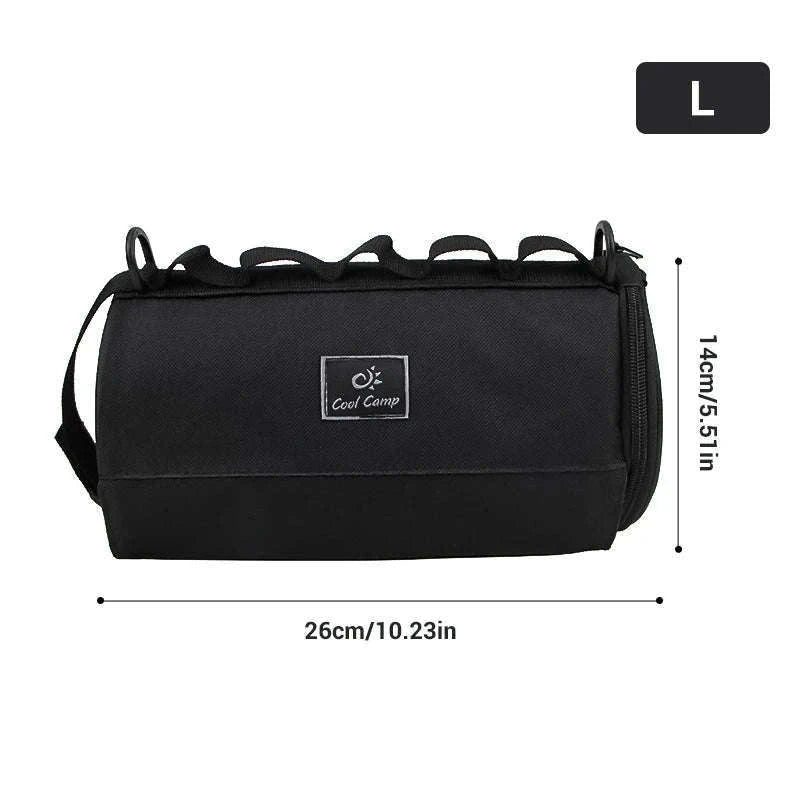 Outdoor Tissue Case with Hook for Travel Roll Paper Storage-Khaki-M