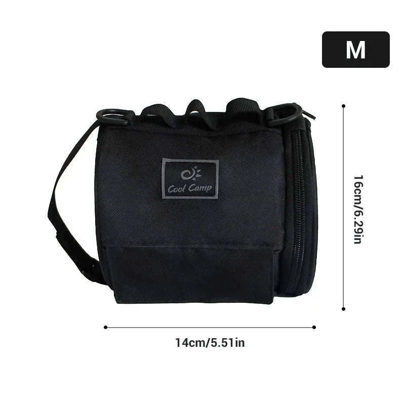 Outdoor Tissue Case with Hook for Travel Roll Paper Storage-Khaki-M