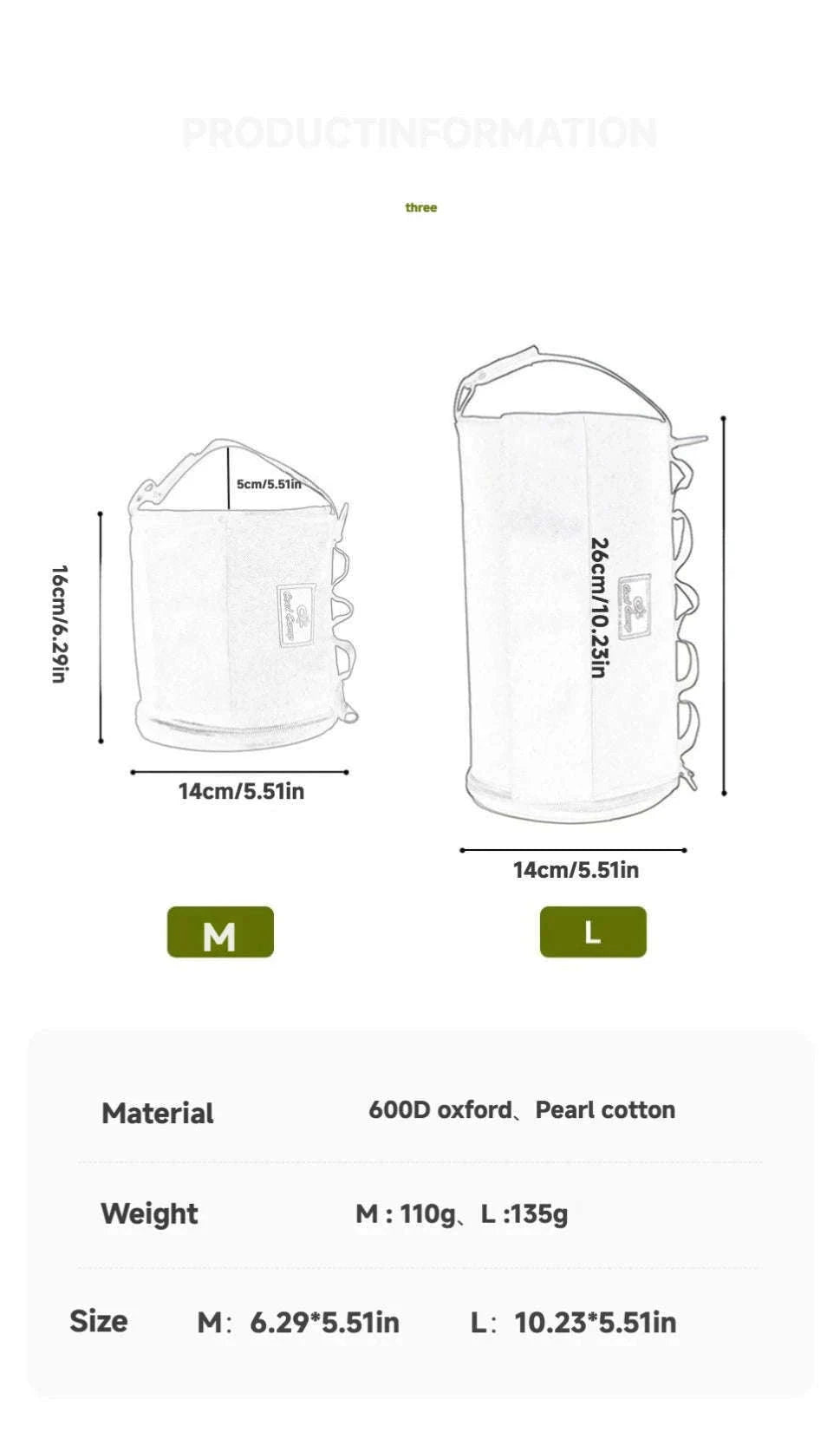 Outdoor Tissue Case with Hook for Travel Roll Paper Storage-Khaki-M