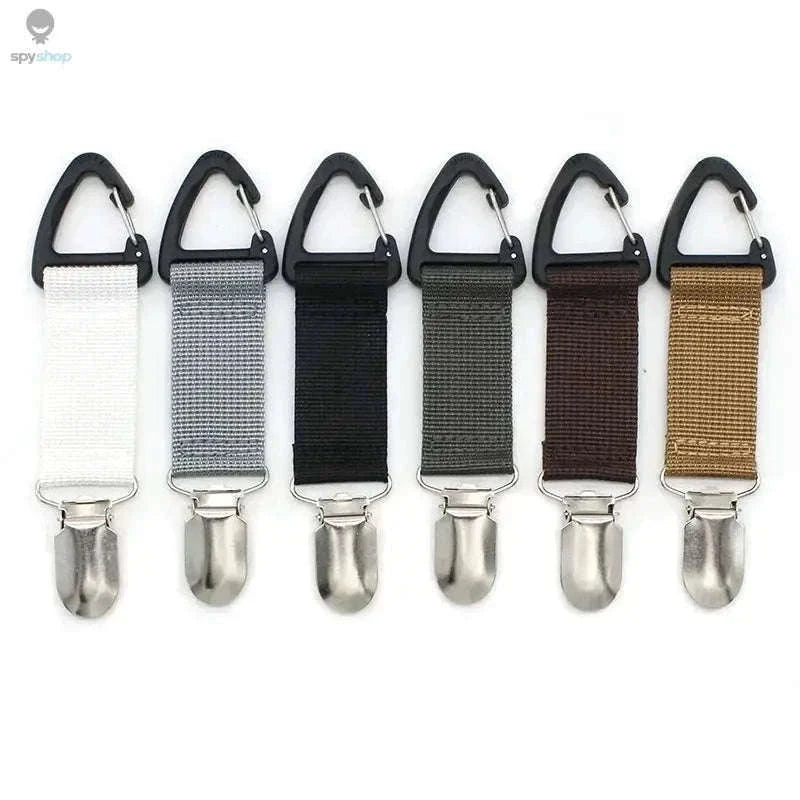 Outdoor Travel Straw Hat Clip for Hands-Free Hat Carrying-gray
