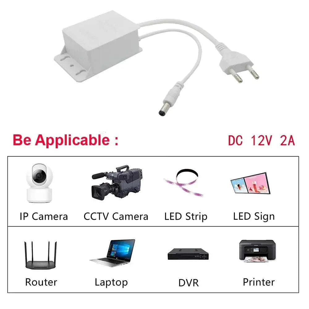 Outdoor Waterproof Power Adapter 12V DC-American Standard