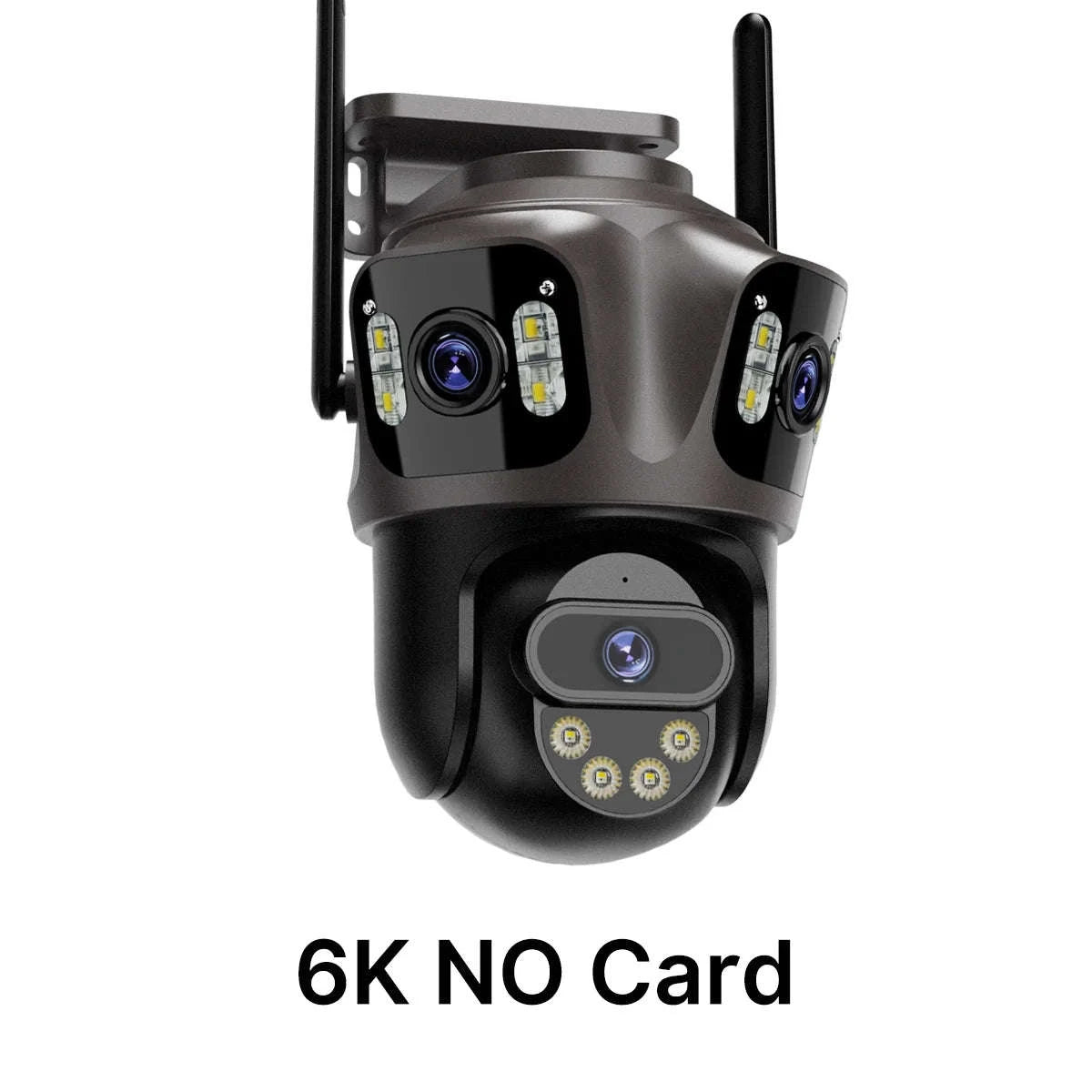 Outdoor WiFi PTZ Camera with Auto Tracking and Color Night Vision-6K With 128G Card / EU Plug / france