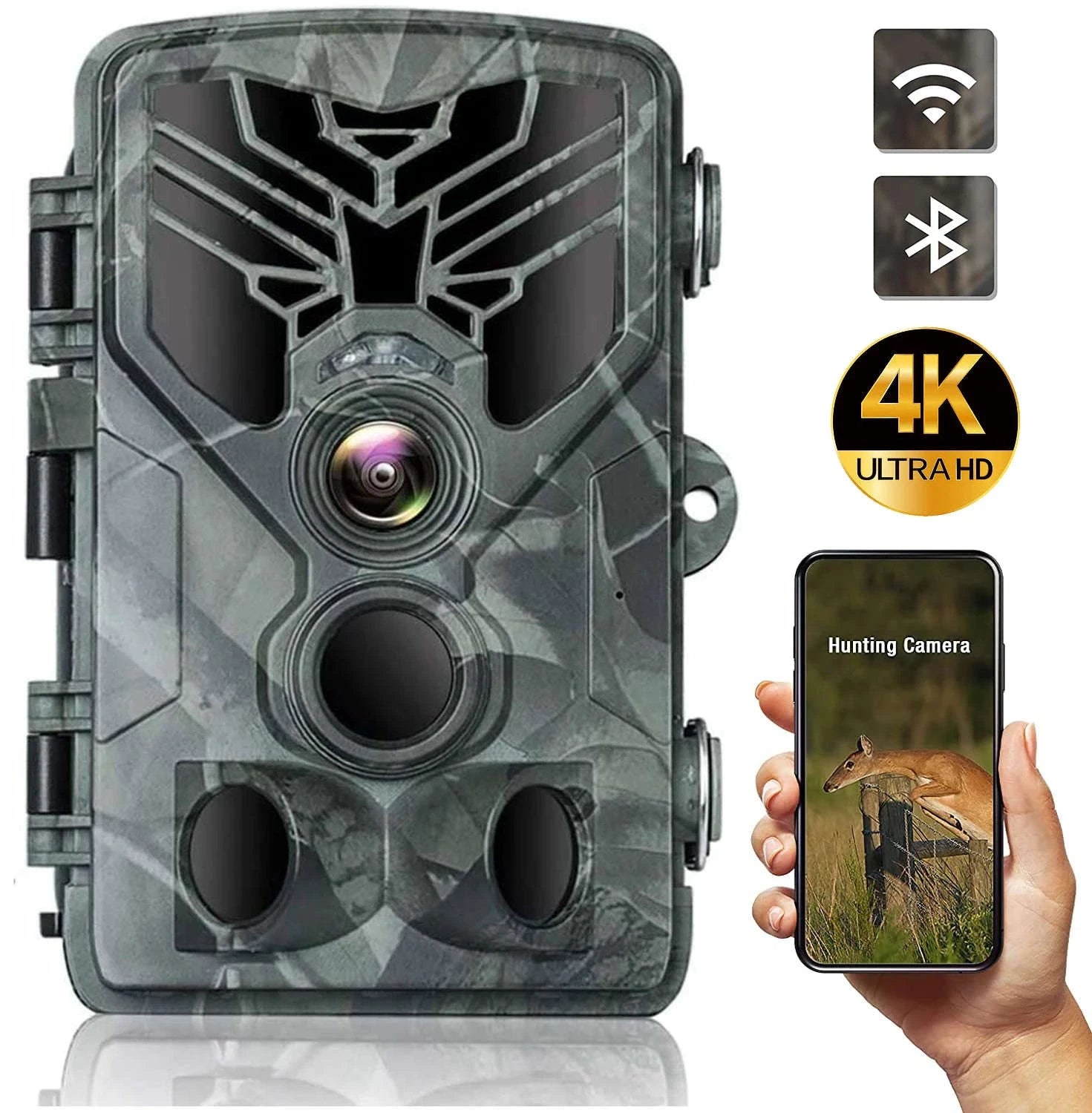 Outdoor WiFi Trail Camera 4K 36MP Night Vision-WIFI301-2.7K