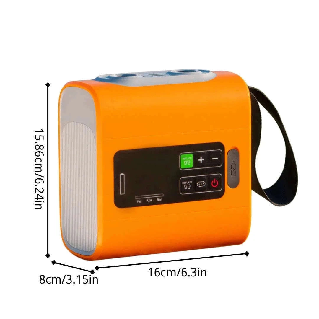 Outdoor Wireless Air Pump with Inflation and Deflation-Black