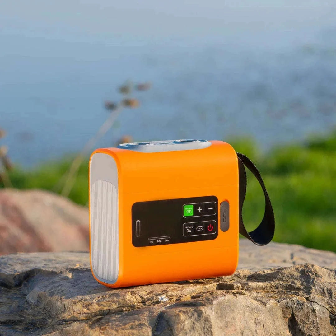 Outdoor Wireless Air Pump with Inflation and Deflation-Black