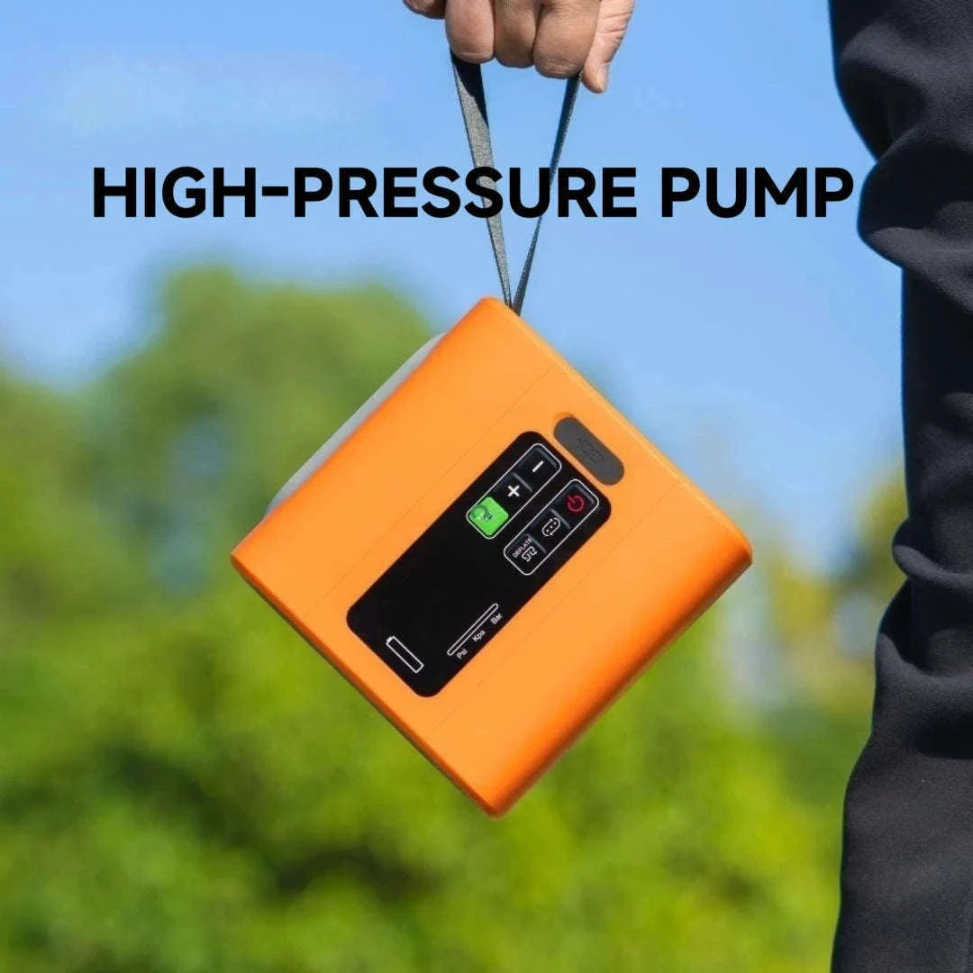 Outdoor Wireless Air Pump with Inflation and Deflation-Black