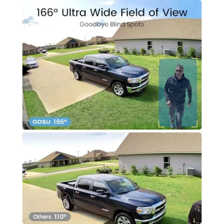 Outdoor Wireless Security Camera System with Solar Power and 3K/5MP-United States / 4CamKit