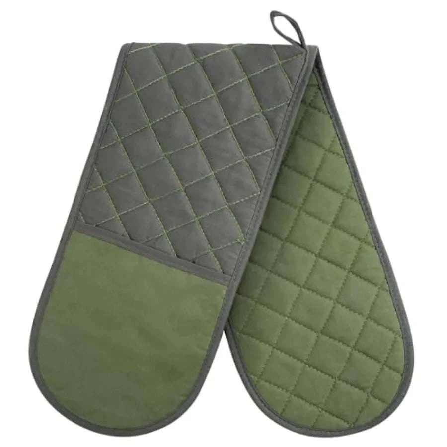 Oven Mitts and Pot Holders 6-Piece Heat Resistant Set-United States / Cotton-grey