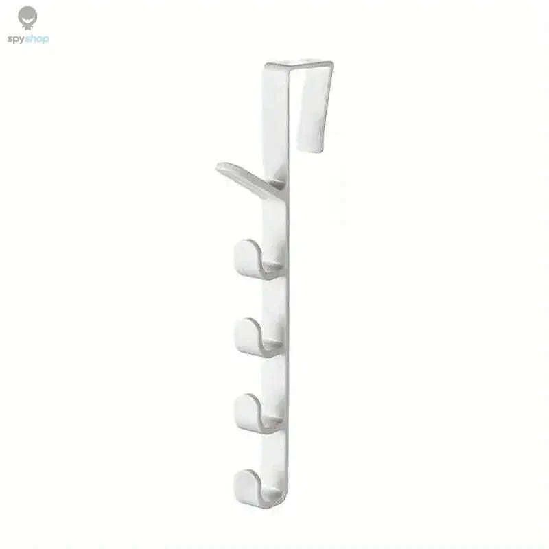 Over-the-Door Hook Organizer – Space-Saving 5-Hook Rack for Everyday Storage-brown