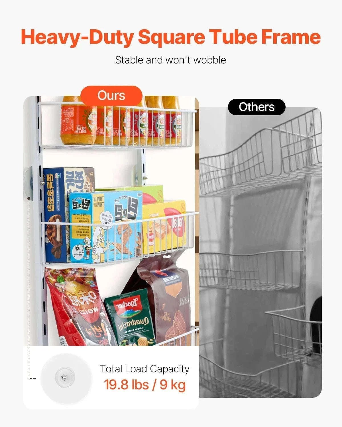 Over the Door Pantry Organizer with Adjustable Shelves-9 layers / Poland